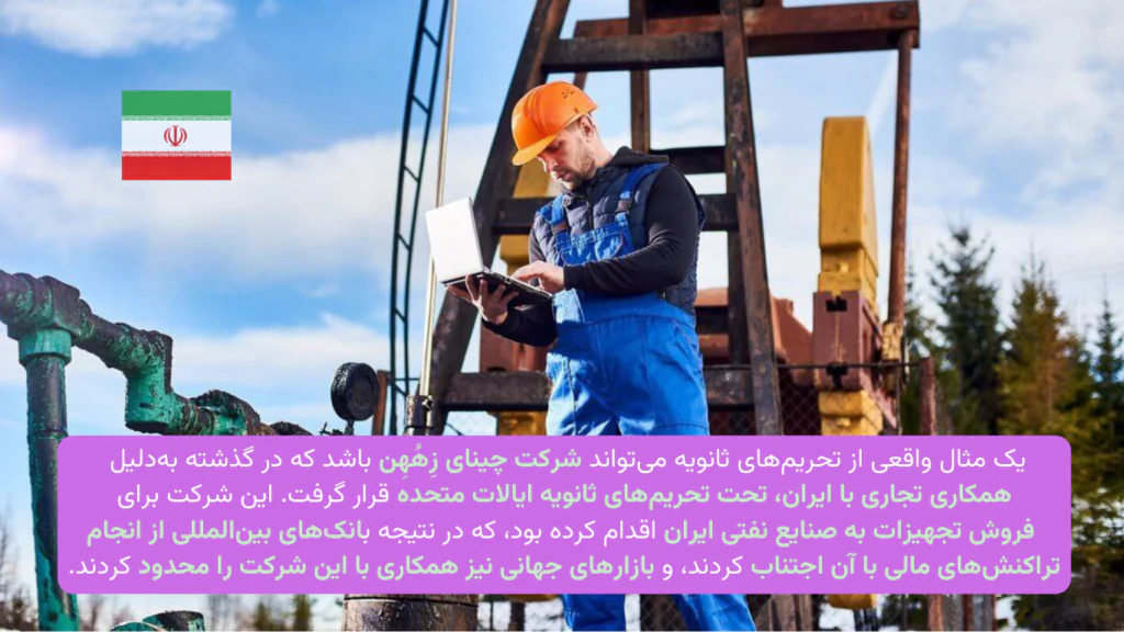 چه عواملی موجب قرارگیری یک شرکت تحت تحریم ثانویه می‌شوند؟